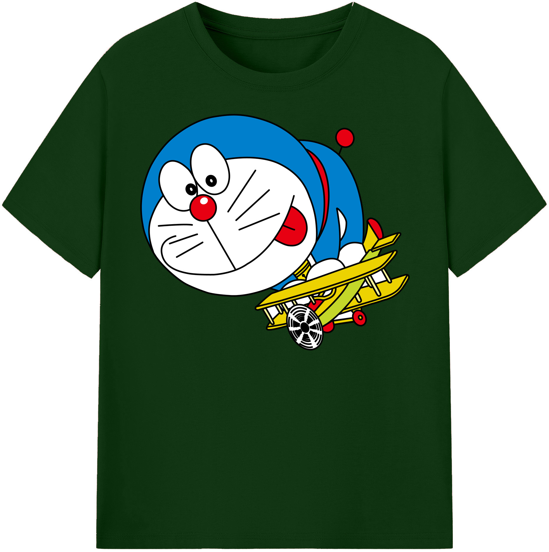 （画像用） ドラえもん Doraemon 綿100％半袖Tシャツ（フロントプリント）